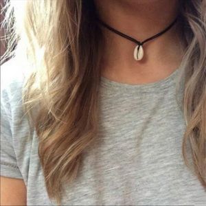 Boho Cowrie Shell Rope Necklace